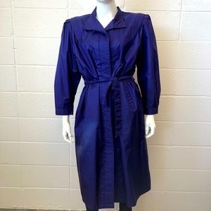 Vintage Weather Wise by Micki Long Purple Trench/Rain Coat